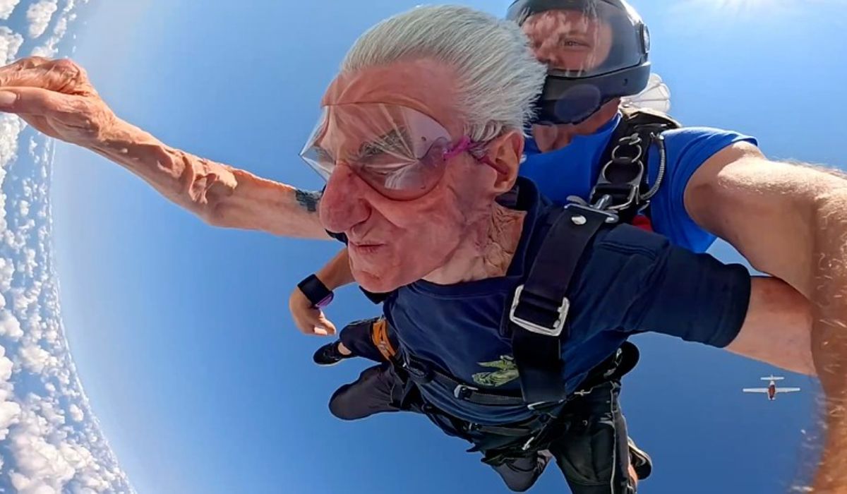Planet Fitness helps Marine veteran fulfill promise on his 90th with celebratory skydive